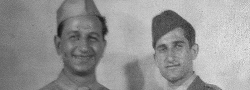 1945. George and Helias Doundoulakis prior to leaving the OSS spy school in Cairo.