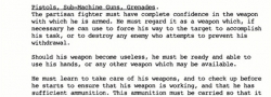 Extensive weapons training to be able to use not only American and British, but German weapons
