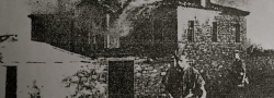 1941. After the German invasion, German soldiers would burn Cretan villages that aided the British, New Zealand, and Australian soldiers.
