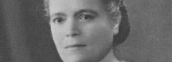 1941. Kyria Maria Androulakis, John's mother. Her house in Heraklion was used as the headquarters, and her brassiere for hiding the most important documents of George’s organization.