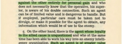 The fear of being exposed and forced into the role as a double agent