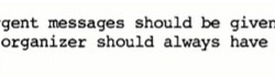 Urgent messages only to be given to the W/T operator