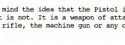 The .32 cal. Colt pistol is a weapon of attack